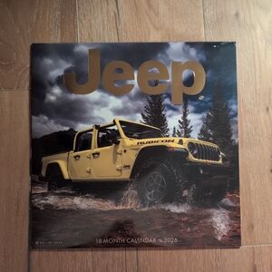 Jeep Calendar with Yellow and Gold Accents